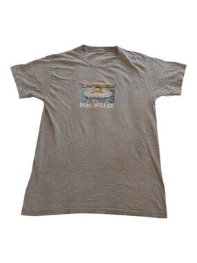 Mac Miller Shirt Swimming Album Music Promo Mens Size M Soft Cotton Gray Graphic